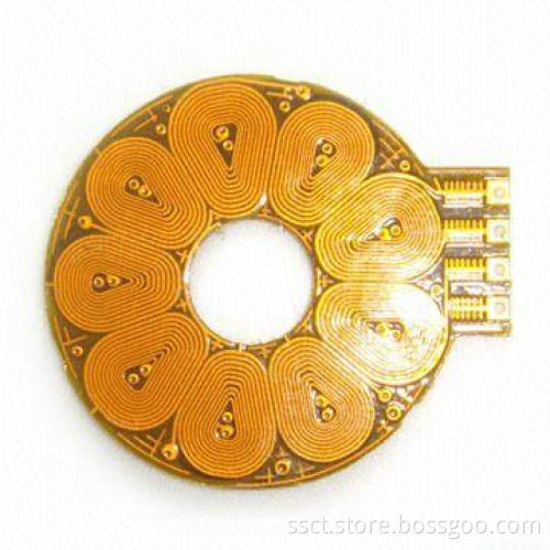 Flexible PCB with Gold Plating, Suitable for Telecommunication
